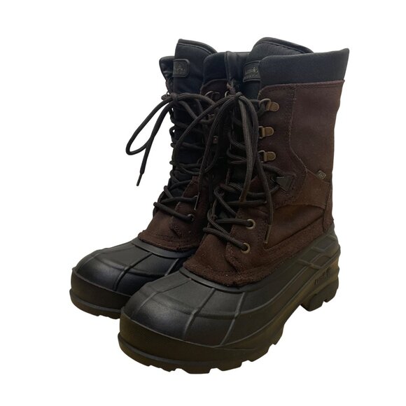 Kamik Men’s Brown Waterproof Insulated Nationplus Winter Snow Boots Size 10 - Picture 3 of 10